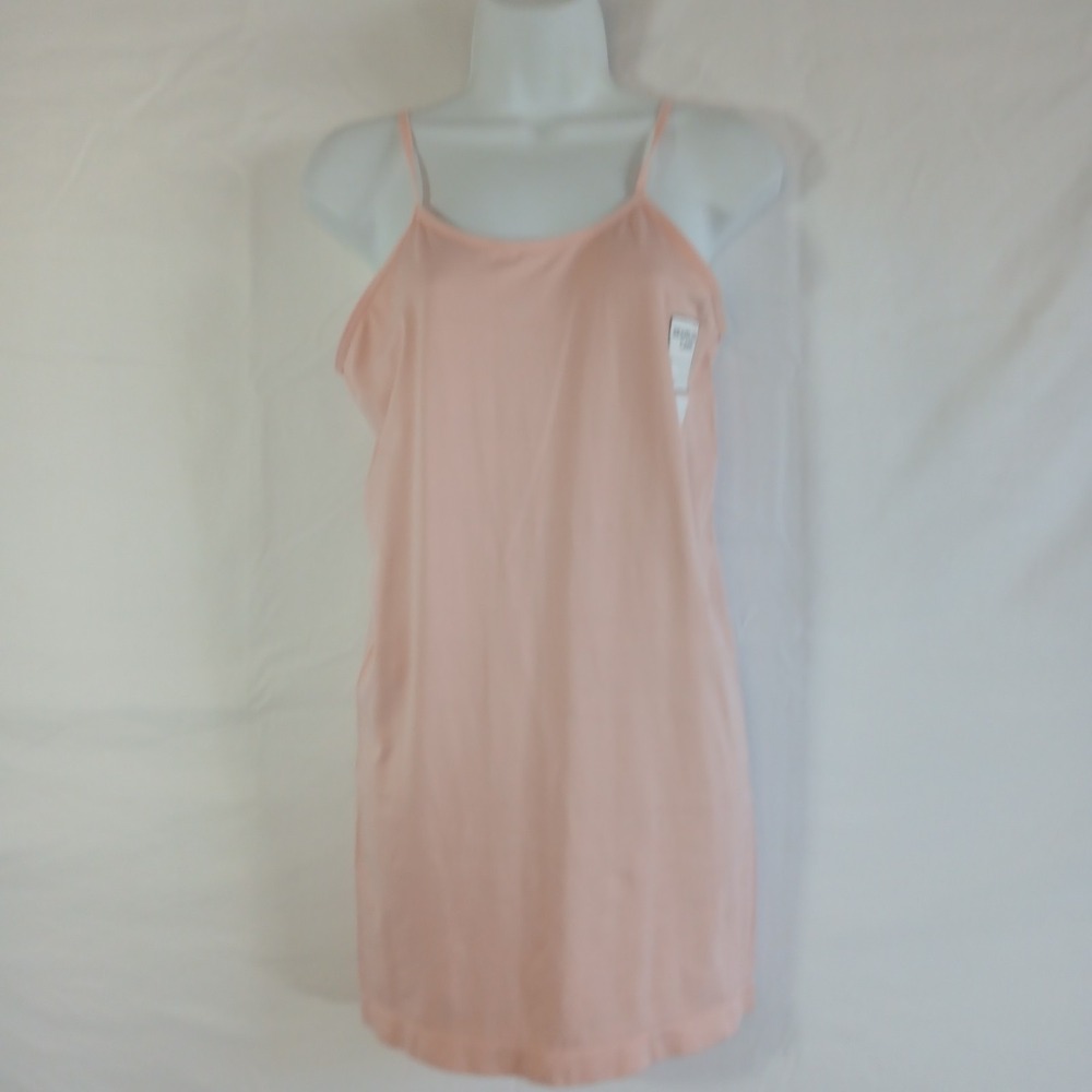 Massini Essentials Cami Pink Blush Seemless Tunic Length Sz XL Casual Layering